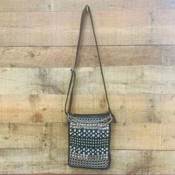 Moto/Rocker Style Studded Purse - Picture 1 of 7
